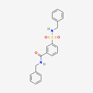 molecular formula C21H20N2O3S B3827817 N-benzyl-3-[(benzylamino)sulfonyl]benzamide 