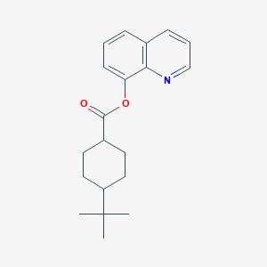 molecular formula C20H25NO2 B3827837 8-quinolinyl 4-tert-butylcyclohexanecarboxylate 