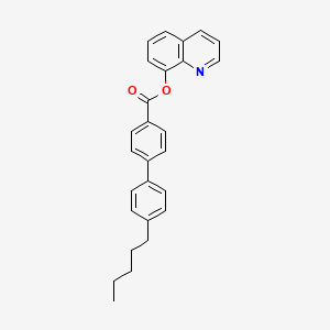 molecular formula C27H25NO2 B3827859 8-quinolinyl 4'-pentyl-4-biphenylcarboxylate 