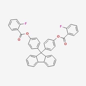 molecular formula C39H24F2O4 B3827883 9H-fluorene-9,9-diyldi-4,1-phenylene bis(2-fluorobenzoate) 