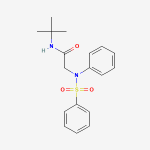 molecular formula C18H22N2O3S B3827887 N~1~-(tert-butyl)-N~2~-phenyl-N~2~-(phenylsulfonyl)glycinamide 