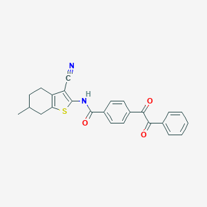 N-(3-cyano-6-methyl-4,5,6,7-tetrahydro-1-benzothien-2-yl)-4-[oxo(phenyl)acetyl]benzamide