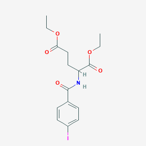molecular formula C16H20INO5 B3827987 diethyl N-(4-iodobenzoyl)glutamate 
