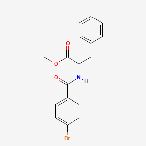 molecular formula C17H16BrNO3 B3827993 methyl N-(4-bromobenzoyl)phenylalaninate 