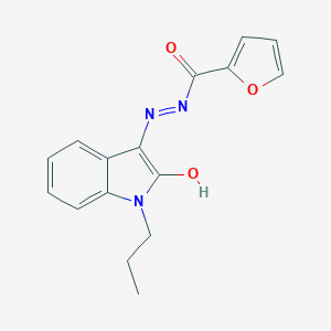 N-[(Z)-(2-oxo-1-propylindol-3-ylidene)amino]furan-2-carboxamide
