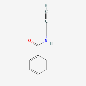 molecular formula C12H13NO B3828152 N-(1,1-dimethyl-2-propyn-1-yl)benzamide CAS No. 33244-86-9