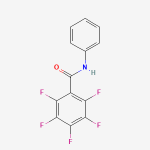 molecular formula C13H6F5NO B3828160 2,3,4,5,6-pentafluoro-N-phenylbenzamide CAS No. 5212-66-8
