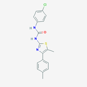 N-(4-chlorophenyl)-N'-[5-methyl-4-(4-methylphenyl)-1,3-thiazol-2-yl]urea