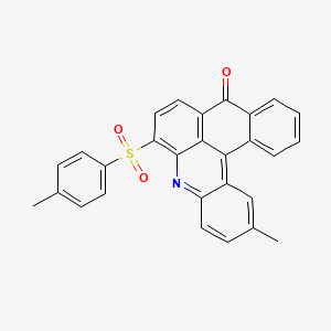 2-methyl-6-[(4-methylphenyl)sulfonyl]-9H-naphtho[3,2,1-kl]acridin-9-one
