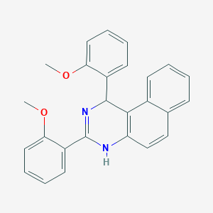 molecular formula C26H22N2O2 B3828184 1,3-bis(2-methoxyphenyl)-1,2-dihydrobenzo[f]quinazoline 