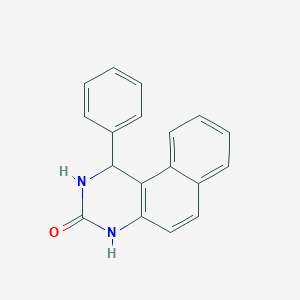 molecular formula C18H14N2O B3828192 1-phenyl-1,4-dihydrobenzo[f]quinazolin-3(2H)-one 