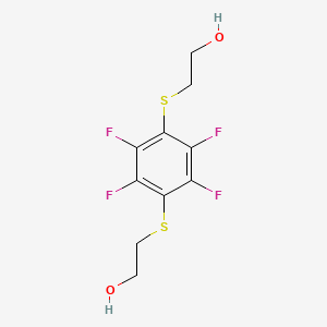 molecular formula C10H10F4O2S2 B3828200 2,2'-[(2,3,5,6-tetrafluoro-1,4-phenylene)bis(thio)]diethanol 