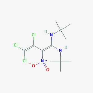 molecular formula C12H20Cl3N3O2 B3828269 N~1~,N~1~-di-tert-butyl-3,4,4-trichloro-2-nitro-1,3-butadiene-1,1-diamine 