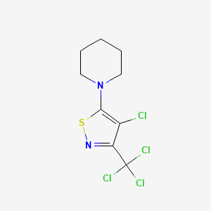 molecular formula C9H10Cl4N2S B3828287 1-[4-chloro-3-(trichloromethyl)-5-isothiazolyl]piperidine 
