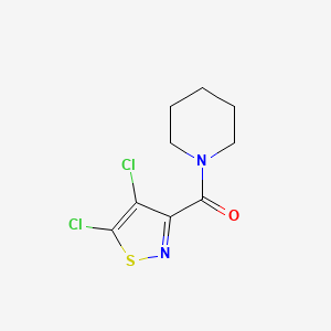 molecular formula C9H10Cl2N2OS B3828293 1-[(4,5-dichloro-3-isothiazolyl)carbonyl]piperidine 