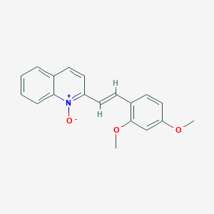molecular formula C19H17NO3 B3828312 2-[2-(2,4-dimethoxyphenyl)vinyl]quinoline 1-oxide 
