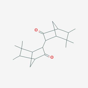 molecular formula C20H30O2 B3828364 5,5',6,6,6',6'-hexamethyl-2,2'-bi(bicyclo[2.2.1]heptane)-3,3'-dione 