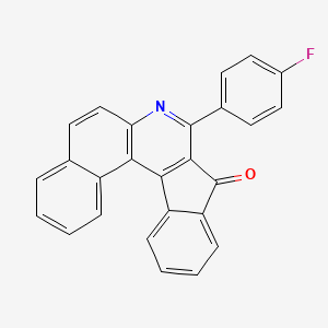 molecular formula C26H14FNO B3828402 8-(4-fluorophenyl)-9H-benzo[f]indeno[2,1-c]quinolin-9-one 
