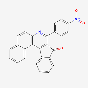 molecular formula C26H14N2O3 B3828409 8-(4-nitrophenyl)-9H-benzo[f]indeno[2,1-c]quinolin-9-one 