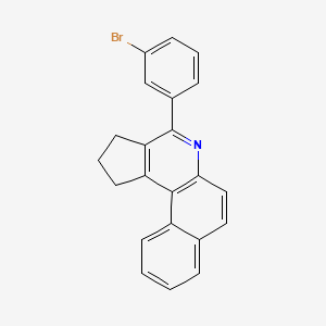 molecular formula C22H16BrN B3828427 4-(3-bromophenyl)-2,3-dihydro-1H-benzo[f]cyclopenta[c]quinoline 