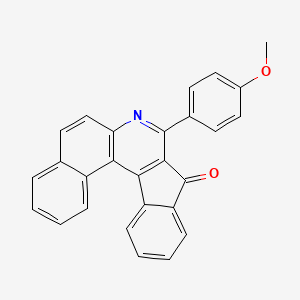 molecular formula C27H17NO2 B3828435 8-(4-methoxyphenyl)-9H-benzo[f]indeno[2,1-c]quinolin-9-one 