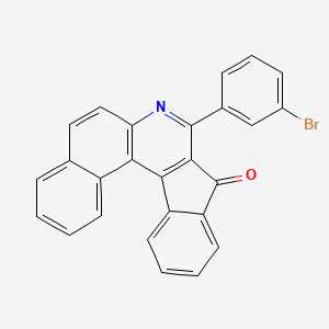 molecular formula C26H14BrNO B3828455 8-(3-bromophenyl)-9H-benzo[f]indeno[2,1-c]quinolin-9-one 