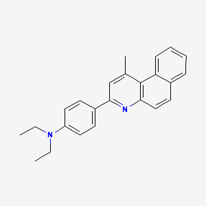 molecular formula C24H24N2 B3828461 N,N-diethyl-4-(1-methylbenzo[f]quinolin-3-yl)aniline 