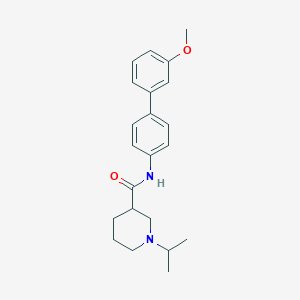 molecular formula C22H28N2O2 B3828478 1-isopropyl-N-(3'-methoxy-4-biphenylyl)-3-piperidinecarboxamide 