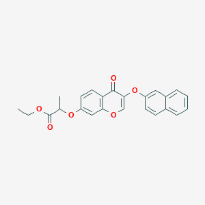 ethyl 2-{[3-(2-naphthyloxy)-4-oxo-4H-chromen-7-yl]oxy}propanoate