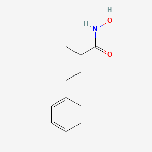 molecular formula C11H15NO2 B3828550 N-hydroxy-2-methyl-4-phenylbutanamide 