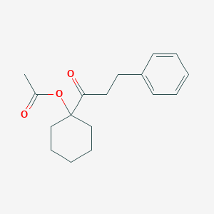 1-(3-phenylpropanoyl)cyclohexyl acetate