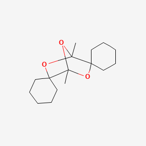 molecular formula C16H26O3 B3828576 1',4'-dimethyl-3',6',7'-trioxadispiro[cyclohexane-1,2'-bicyclo[2.2.1]heptane-5',1''-cyclohexane] 