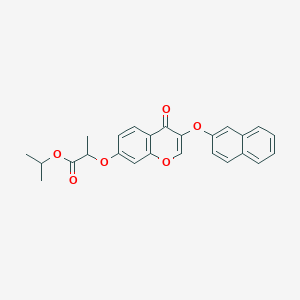 molecular formula C25H22O6 B382858 Methylethyl 2-(3-(2-naphthyloxy)-4-oxochromen-7-yloxy)propanoate CAS No. 384362-57-6