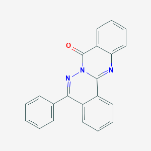 molecular formula C21H13N3O B382863 5-phenyl-8H-phthalazino[1,2-b]quinazolin-8-one 