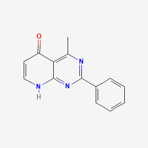 molecular formula C14H11N3O B3828637 4-methyl-2-phenylpyrido[2,3-d]pyrimidin-5(8H)-one 