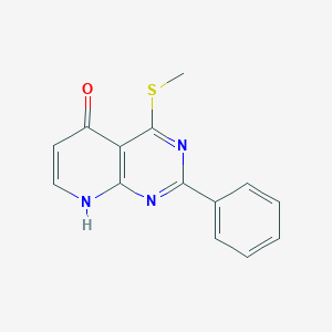 molecular formula C14H11N3OS B3828642 4-(methylthio)-2-phenylpyrido[2,3-d]pyrimidin-5(8H)-one 