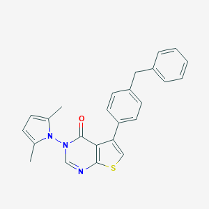 5-(4-benzylphenyl)-3-(2,5-dimethyl-1H-pyrrol-1-yl)thieno[2,3-d]pyrimidin-4(3H)-one