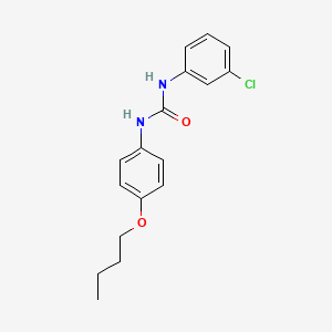 molecular formula C17H19ClN2O2 B3828666 N-(4-butoxyphenyl)-N'-(3-chlorophenyl)urea 
