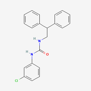 molecular formula C21H19ClN2O B3828672 N-(3-chlorophenyl)-N'-(2,2-diphenylethyl)urea 