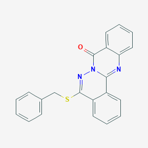 molecular formula C22H15N3OS B382868 5-Benzylsulfanylquinazolino[2,3-a]phthalazin-8-one CAS No. 379250-17-6
