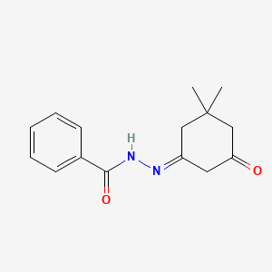 molecular formula C15H18N2O2 B3828705 N'-(3,3-dimethyl-5-oxocyclohexylidene)benzohydrazide 