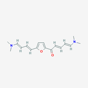 molecular formula C17H22N2O2 B3828739 5-(dimethylamino)-1-{5-[4-(dimethylamino)-1,3-butadien-1-yl]-2-furyl}-2,4-pentadien-1-one 