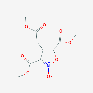 molecular formula C10H13NO8 B3828744 dimethyl 4-(2-methoxy-2-oxoethyl)-4,5-dihydro-3,5-isoxazoledicarboxylate 2-oxide 