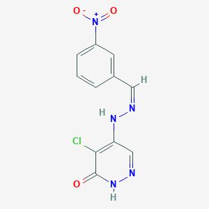3-Nitrobenzaldehyde (5-chloro-6-oxo-1,6-dihydro-4-pyridazinyl)hydrazone
