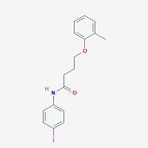 molecular formula C17H18INO2 B382877 N-(4-iodophenyl)-4-(2-methylphenoxy)butanamide 