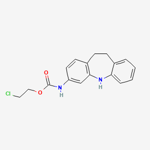 molecular formula C17H17ClN2O2 B3828786 2-chloroethyl 10,11-dihydro-5H-dibenzo[b,f]azepin-3-ylcarbamate 