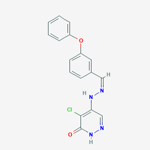 3-Phenoxybenzaldehyde (5-chloro-6-oxo-1,6-dihydro-4-pyridazinyl)hydrazone