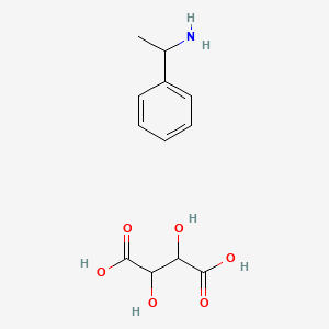 molecular formula C12H17NO6 B3828818 (1-phenylethyl)amine 2,3-dihydroxysuccinate (salt) 