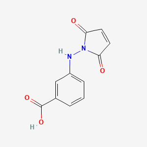 molecular formula C11H8N2O4 B3828852 3-[(2,5-dioxo-2,5-dihydro-1H-pyrrol-1-yl)amino]benzoic acid 