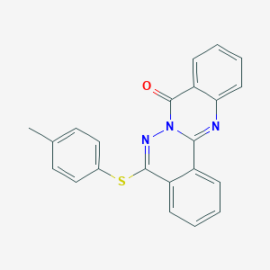 molecular formula C22H15N3OS B382887 5-[(4-methylphenyl)sulfanyl]-8H-phthalazino[1,2-b]quinazolin-8-one CAS No. 379250-36-9